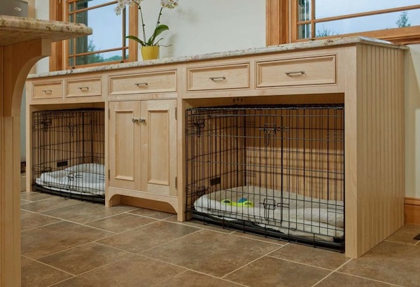 A well-organised home with separate pet areas.